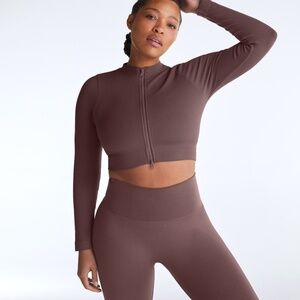 SET Active SCULPTFLEX® Sculpt Zip-Up Jacket, Pepper, Size Medium